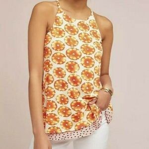 Anthropologie Floral and Polka Dot Cami Tank